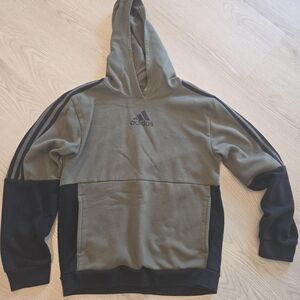 Adidas Youth Olive and Black Hoodie